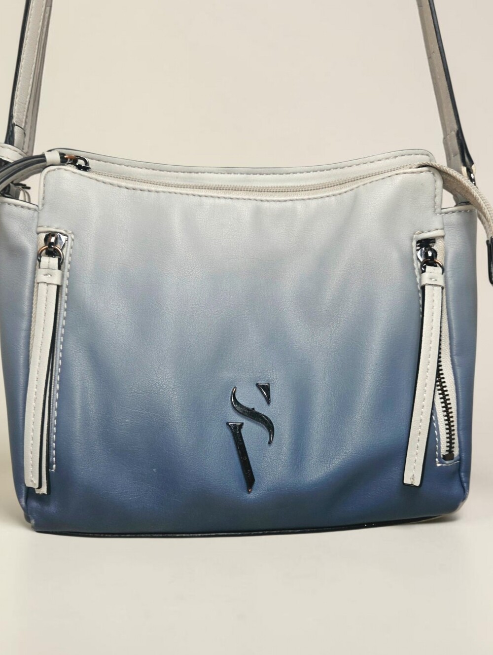 Simply Vera Vera Wang Blue Ombre Crossbody with Silver Accents